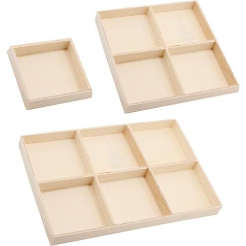 Wood storage box wooden jewelry tray ornament home decoration wood Christmas ornaments handmade DIY accessories