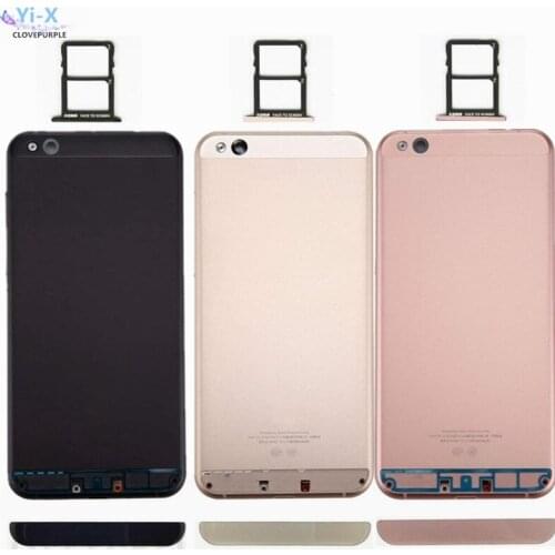 For Xiaomi 5C Rear Battery Door Back Housing Case Cover + Bottom Cover Bar Glass For Xiaomi MI 5C for mi5c