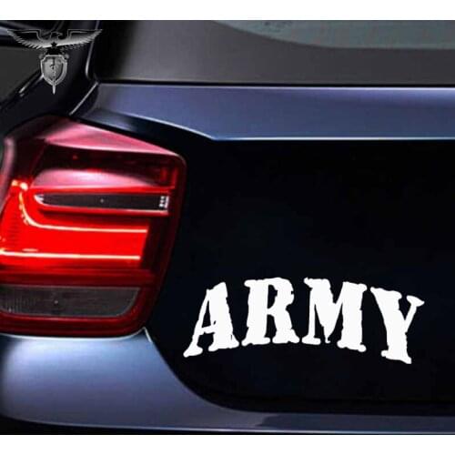 EmpireYing 3 Sizes 8 Colors Art Letter US Army Military Digital Font Car Sticker Laptop Truck Decor Reflective Vinyl Decal Gifts