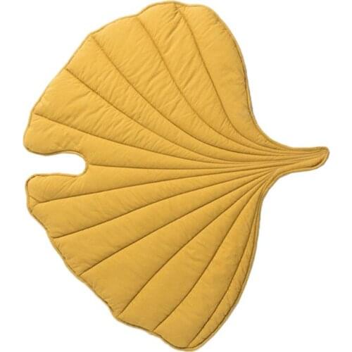 Newborn Baby Cotton Carpet Blanket Leaf Shape Crawling Play Mat Rug Room Decor