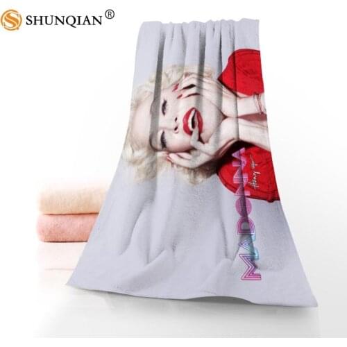 Custom madonnaTowels Microfiber Fabric Popular Face Towel/Bath Towel Size Print your picture
