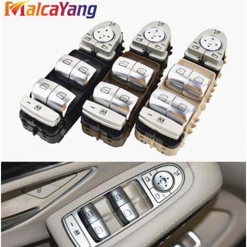 Brown/Black/Beige Orange light Power Window Lifter Controller Master Control Switch For Mercedes 2229056800 A2229056800 Styling