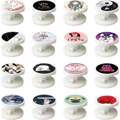 Round mobile phone folding stretch bracket Phone Holder support moblie phone