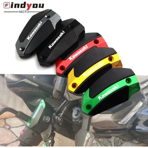 CNC Aluminum Front Brake Fluid Reservoir Cap cover For Kawasaki Z900 Z800 Z650 ER-6N ER-6F Ninja650 Versys 650 1000 Vulcan S