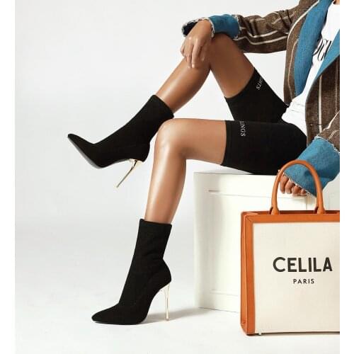 Fashion womens shoes stiletto shoes womens boots ankle boots
