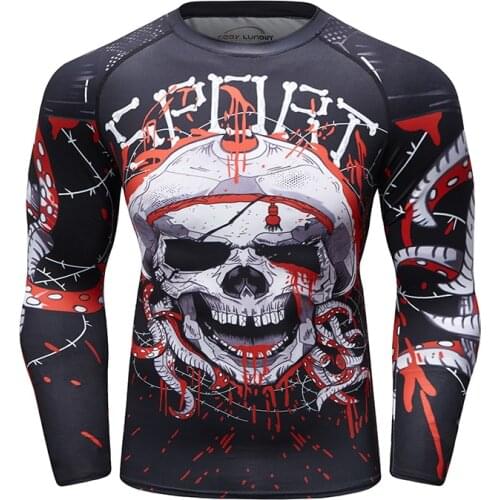 Cody Lundin Fashion Digital Sublimation Printed Rash Guard High Quality Men Round Neck Tshirt