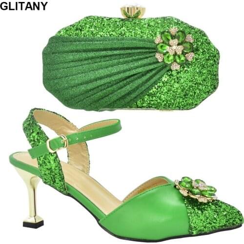 New Italian Shoe and Bag Set for Party In Women Plus Size Women Shoes 43 Shoes and Bag for Party Wedding Nigerian Women Shoes