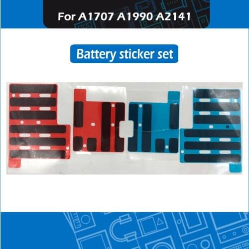10set/Lot Laptop Battery Adhesive Stripes Stickers set For Macbook Pro Retina 15" 16" A1707 A1990 A2141 2016-2019
