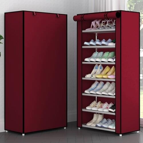 New Simple Multi Layer Shoe Rack Nonwoven Fabric Shoe Cabinet Hallway Space-saving Combination Shoes Storage Organizer