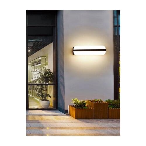 New Chinese modern simple external wall garden villa living room corridor indoor and outdoor waterproof wall lamp