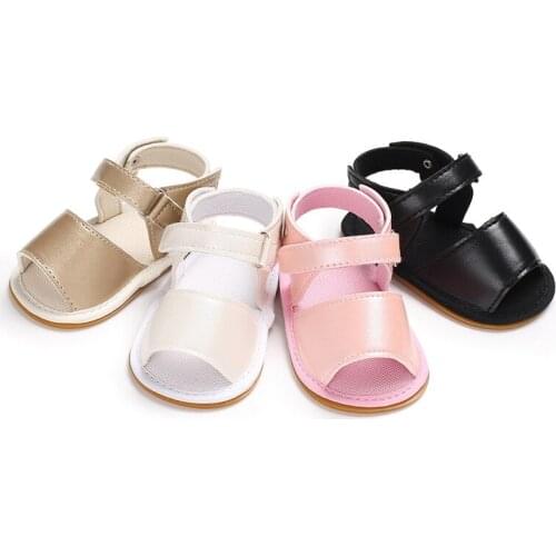 0-1 years old men and women baby non-slip bottom breathable hollow PU baby toddler shoes