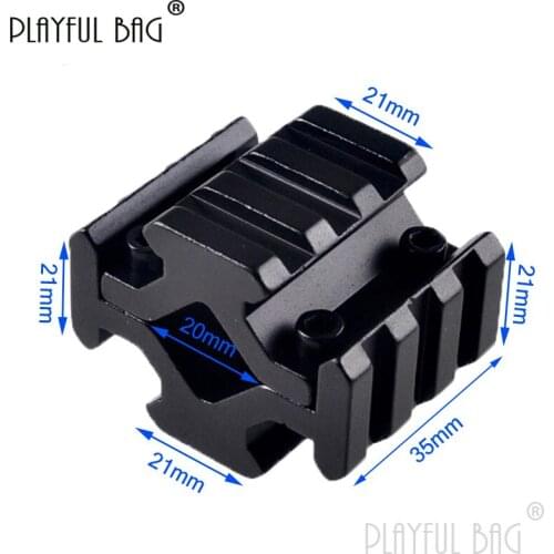 PB Playful bag 20mm Four side guide rail Heightening bracket pipe clamp Multifunctional CS tube fasten clamp DIY toy parts QF11S