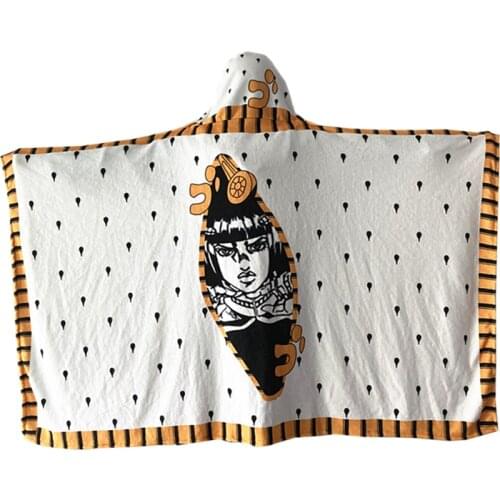 JoJos Bizarre Adventure Cloak Cosplay Higashikata Josuke Bruno Bucciar Kakyoin Noriaki Flannel Robe Capes Costume Cloaks
