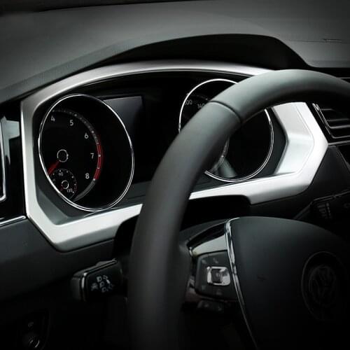 Car Dashboard Dash Board Display Frame Protective Cover Interior Trim For Volkswagen VW Tiguan MK2 2016 2017 2018 Car Styling