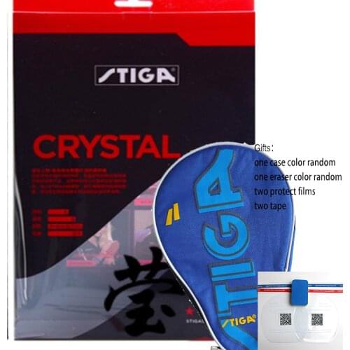 Original STIGA CRYSTAL WITH 4 STARS table tennis rackets for offensive finished rackets racquet sports pingpong paddles