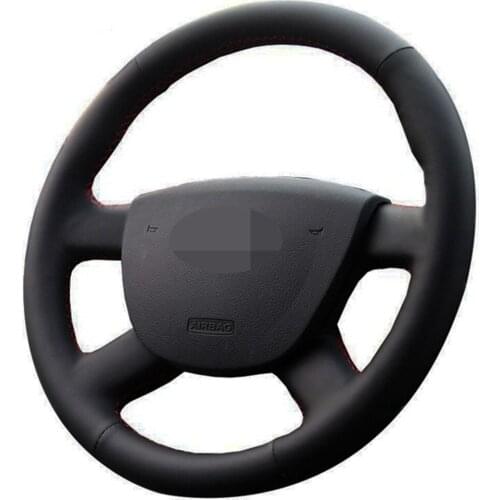 Car Steering Wheel Cover Black Artificial Leather For Ford Focus 2 2005-2016 Special hand-stitched Steering Covers