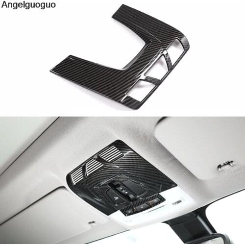 Carbon fiber for BMW X1 F48 3 Series F30 F35 GT3 X5 F15 X6 F16 2 Series F45 F46 Roof Reading Light Dome Lamp cover trim frame