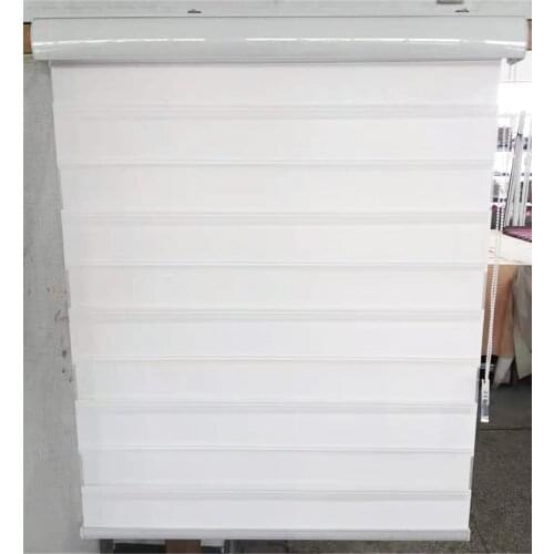 American and Canada Style High Quality Pure Color Jacquard Custom Light Filtering Zebra Fabirc for Home Decoration