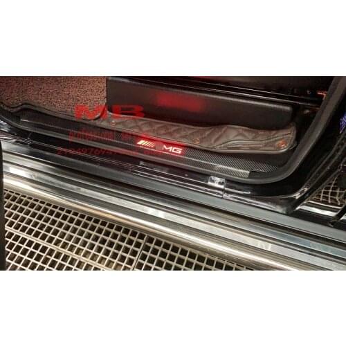 W463 g wagon g350 g500 g550 4x4 g63 a style dry carbon led door sill