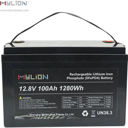Mylion 12v 100ah life po4 battery backup lead acid battery replacement