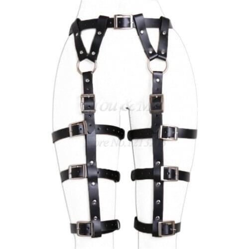 Women Harness Body Belts Sexy Garters Bondage Belt Punk Strap Band From Waist To Leg Adjustable Suspender Straps Adult Sex Toys