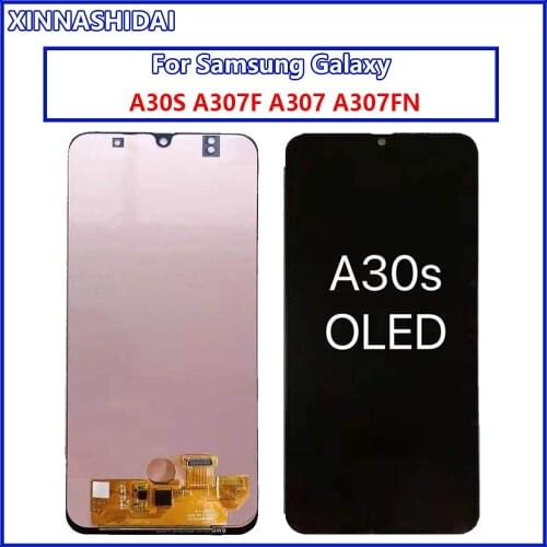 For Samsung A30S A307 LCD Display with Touch Screen Digitizer Assembly A307F A307FN A307G A307GN LCD