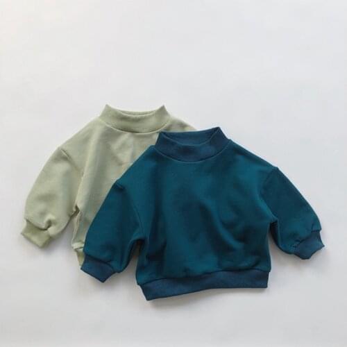 Winter Children Warm Sweatshirts For Girls Autumn Ins Baby Boy Clothes Long Sleeve Tops Outwear Sweatshirt Kids 18m-6y Infants