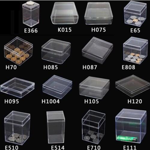 1Pcs Small transparent plastic box coin capsules case Clear PS Storage Box Candy Tools Packaging Box Beads/Jewelry Gift Box