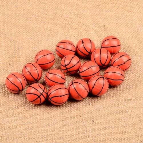 200 Pcs 32mm Mini Rubber Bouncy Ball Basketball Indoor Outdoor Sports Balls Kids Children Toy Gift Party Favor Christmas