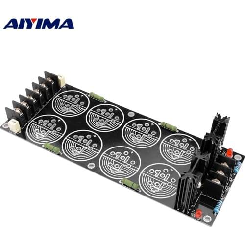 AIYIMA 120A Power Supply Rectifier Filter Capacitor Board 8 Pcs Capacitors 35MM DIY Audio Amplifier PCB Board