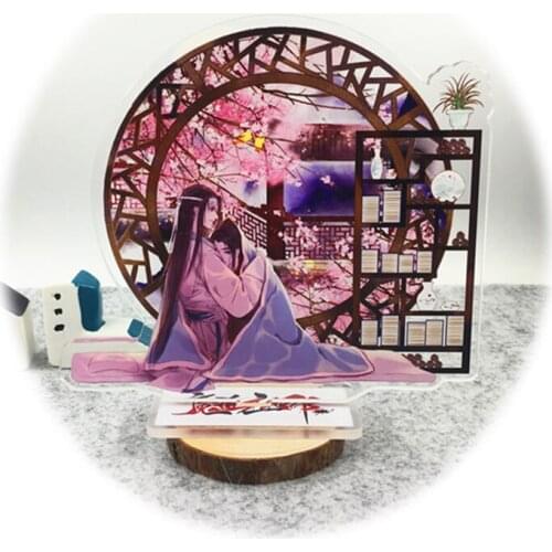 Anime China Classic Screen Background 15cm Acrylic Figure Wei Ying Stand Model Toys Mo Dao Zu Shi Two-sided Doll Kawai Gifts