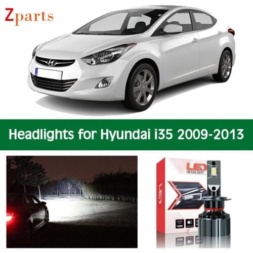 Car Bulbs For Hyundai i35 2009 2010 2011 2012 2013 LED Headlight Headlamp Low High Beam Canbus Auto Lights Lamp Accessories