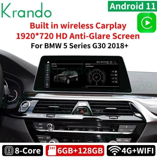 Krando Android 10.0 10.25'' car multimedia tablet for BMW 5 Series G30 2018+ car dvd player android auto gps navigation carplay
