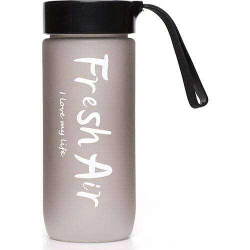 600ml Large Capacity Sports Fruit Lemon Juice Drinking Bottle Infuser Clear Portable Plastic Water Bottle