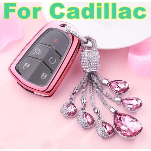 For Cadillac XT5 ATSL XTS CT6 SRX Car key set female key package key shell pendant gift car decoration accessories