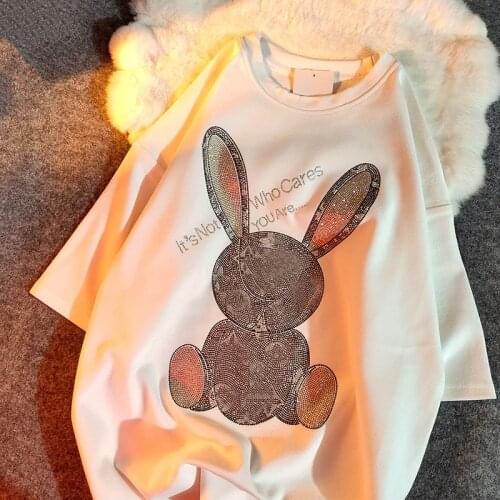 Short Sleeve t-shirt womens design sense small loose spring summer t-shirt top white dress half sleeve 2021 new style