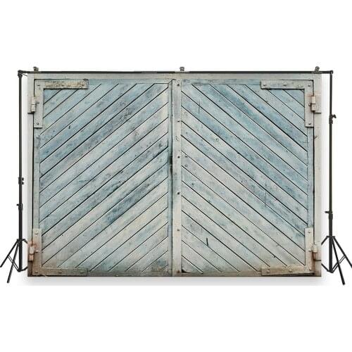 HUAYI Photography Backdrops Brick Wall Newborn Studio Portraits Photobooth Background Old Barn Wooden Door Photo Backdrop W-6947