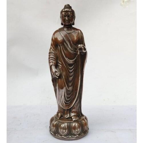China archaize brass APOTHECARY Buddha crafts statue