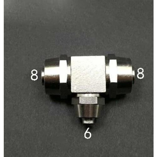 Nickel Plated Brass Quick Connector Air Hose Fitting Fit Reducing 8-6-8mm