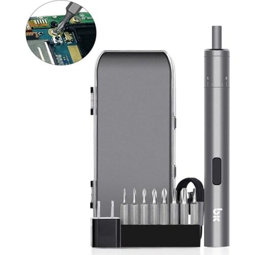 MINI Electric cordless screwdriver Lithium battery screwdriver rUSB charging Adjustable torque mobile phone repair screwdriver