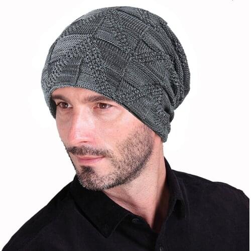 Men Women Winter Hats Down Headgear Solid Pile Cap Casual Earmuffs Hat Knitted Winter Warm Beanies Hat