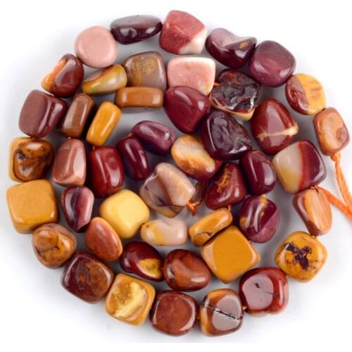 Natural Irregular Mookaite Stone Beads For Needlework Jewelry Making Freeform Spacer Loose Beads Diy Bracelet Necklace 15