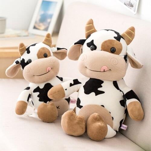 2020 New Plush Cow Toy Cute Cattle Plush Stuffed Animals Cattle Soft Doll Kids Toys Birthday Gift for Children