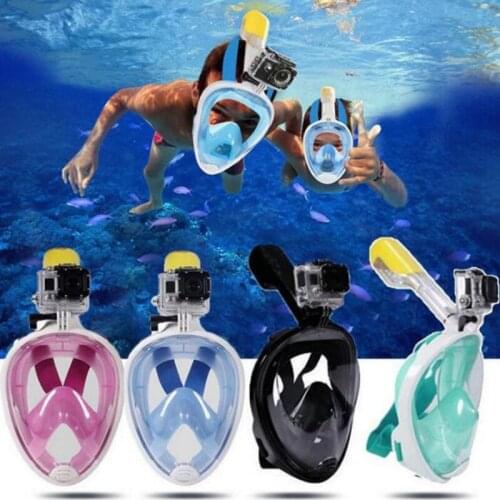 2021 New Adult Men Women Swimming Mask Double Breathing Tube Silicone Full Dry Snorkeling Masks Scuba Diving Goggles Equipment