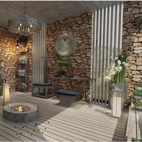 Wallpapers YOUMAN 3d Vinyl Wallpaper PVC Wall Coverings 3d Wall Paper Vintage Waterproof Wallpaper 3d Stone Wallpaper Roll