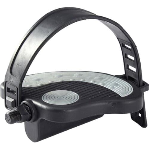 1pair/2pcs Bike Pedals,Black set with straps 1/2 inch parts Body building For fitness inch parts pedal 9/16 Replacement Rep J3Y1