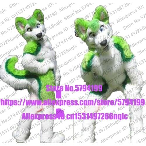 Customized Available REAL PHOTO KJ0025 full sets husky dog Suit fursuit CAT wolf Costume fox Party Carnival Gift