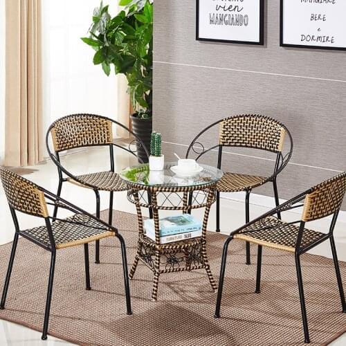 Rattan Chair Small Rattan Chair Household Knitting Chair Stool Armchair Can Be Stacked Adult Leisure Chair Chair Bedroom Chair