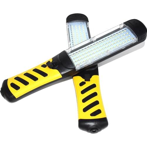 Top Portable LED Work Light Emergency Safety 80 LEDS Rechargeable Flashlight Magnetic Car Inspection Repair Handheld Work Lamp