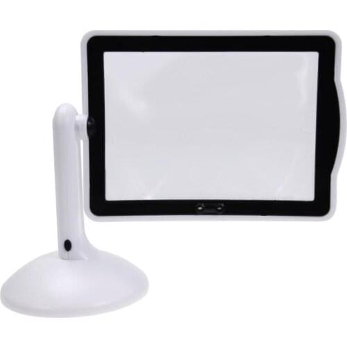 3X LED Screen Page Magnifying Gass Brighter Reading Viewer Hands Free LED Magnifier With Light Magnifier Glass Desktop Reading